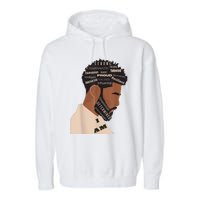 I Am Empowering Black Man Garment-Dyed Fleece Hoodie