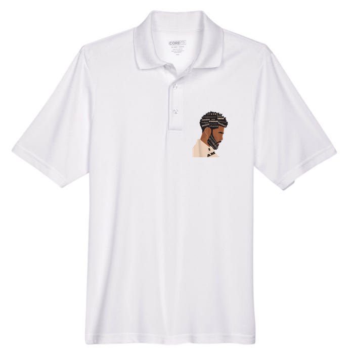 I Am Empowering Black Man Men's Origin Performance Pique Polo