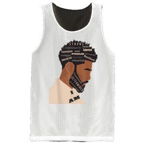 I Am Empowering Black Man Mesh Reversible Basketball Jersey Tank