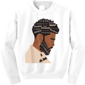 I Am Empowering Black Man Kids Sweatshirt