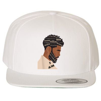 I Am Empowering Black Man Wool Snapback Cap
