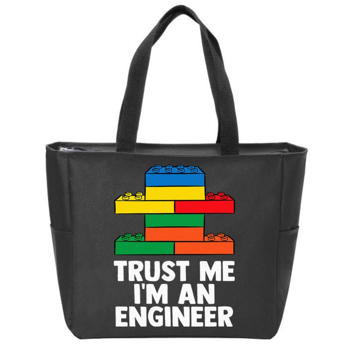 I´m An Engineer  Building Blocks Brick Toy Brick Builder Zip Tote Bag