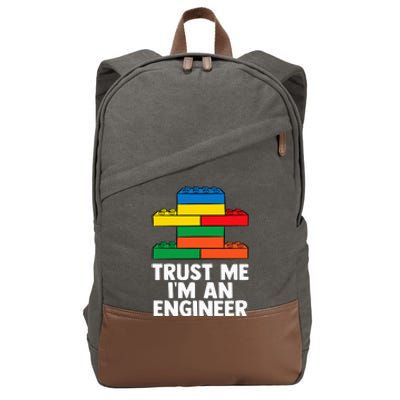 I´m An Engineer  Building Blocks Brick Toy Brick Builder Cotton Canvas Backpack