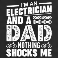 IM An Electrician And A Dad Nothing Shocks Me Funny Gift For Fathers Adult Drive Performance Visor