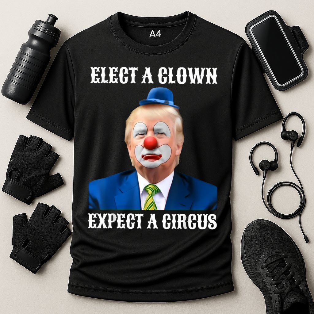 Impeach Anti-Trump Elect A Clown Expect A Circus Fun Gift Cooling Performance Crew T-Shirt