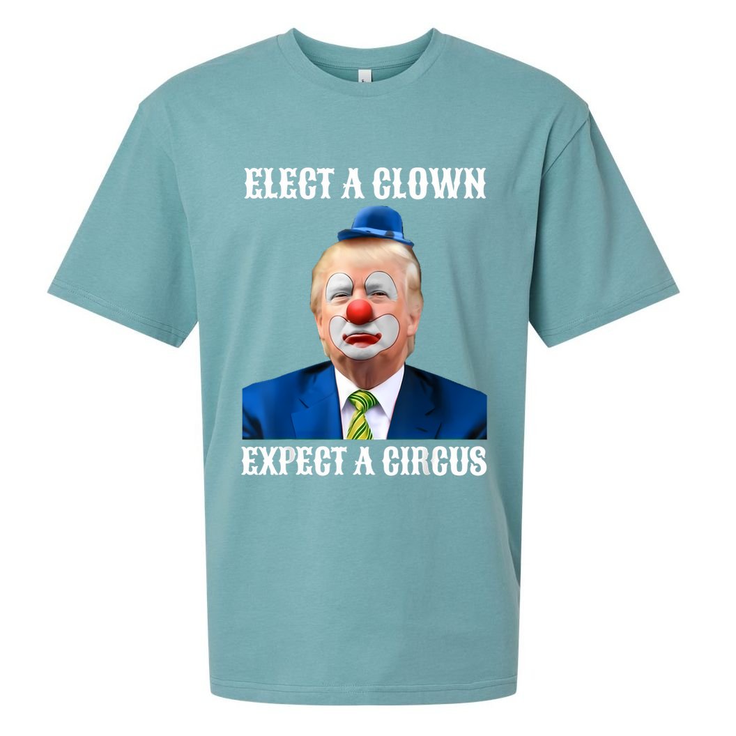 Impeach Anti-Trump Elect A Clown Expect A Circus Fun Gift Sueded Cloud Jersey T-Shirt
