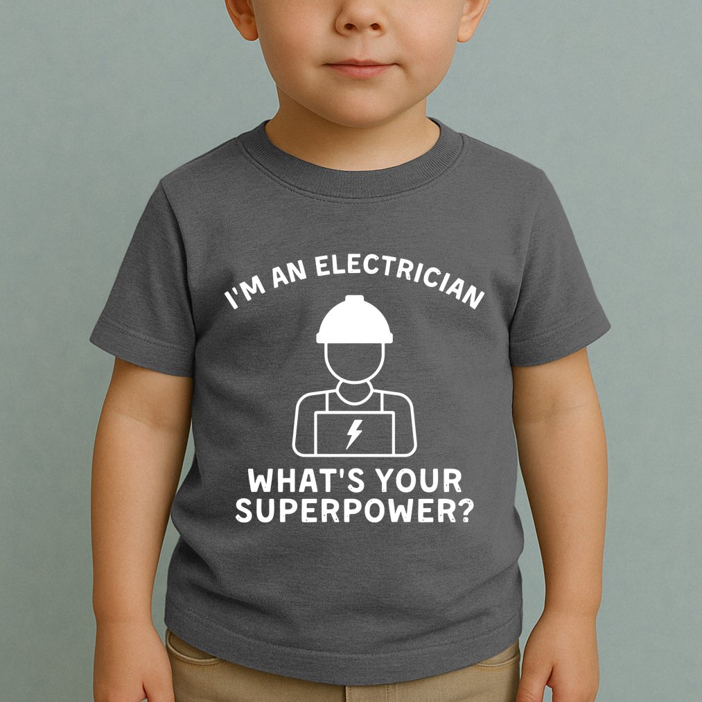 Im An Electrician Whats Your Superpower Toddler T-Shirt