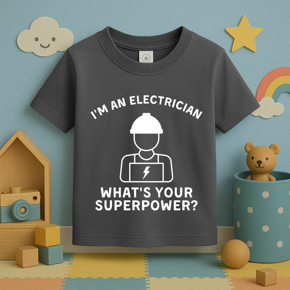 Im An Electrician Whats Your Superpower Toddler T-Shirt