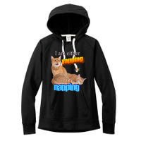 I Am Either Yapping Napping Cute Cat Women's Fleece Hoodie