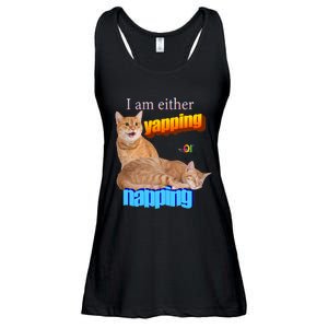 I Am Either Yapping Napping Cute Cat Ladies Essential Flowy Tank