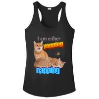 I Am Either Yapping Napping Cute Cat Ladies PosiCharge Competitor Racerback Tank