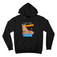 I Am Either Yapping Napping Cute Cat Tall Hoodie