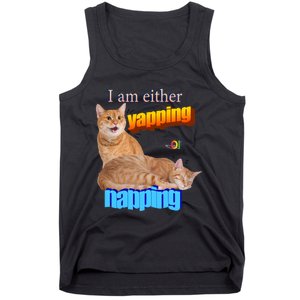 I Am Either Yapping Napping Cute Cat Tank Top