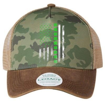 Irish American Flag Shamrock Clover Happy St Patrick's Day Legacy Tie Dye Trucker Hat