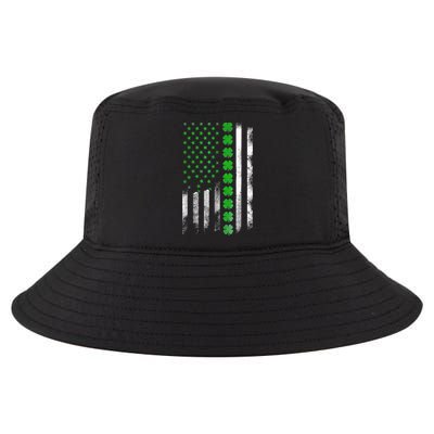 Irish American Flag Shamrock Clover Happy St Patrick's Day Cool Comfort Performance Bucket Hat