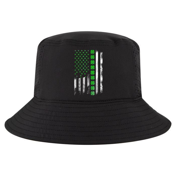 Irish American Flag Shamrock Clover Happy St Patrick's Day Cool Comfort Performance Bucket Hat