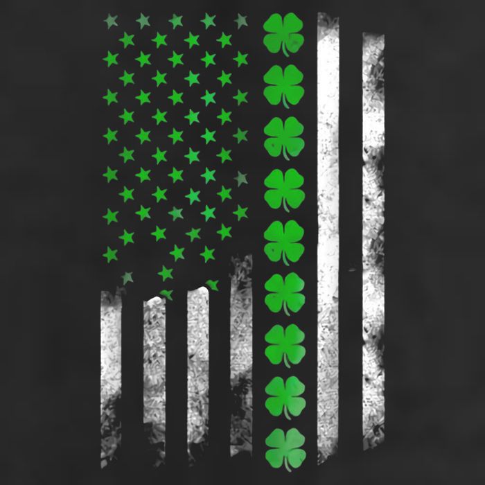 Irish American Flag Shamrock Clover Happy St Patrick's Day Cool Comfort Performance Bucket Hat