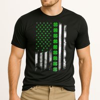Irish American Flag Shamrock Clover Happy St Patrick's Day Performance Shirt