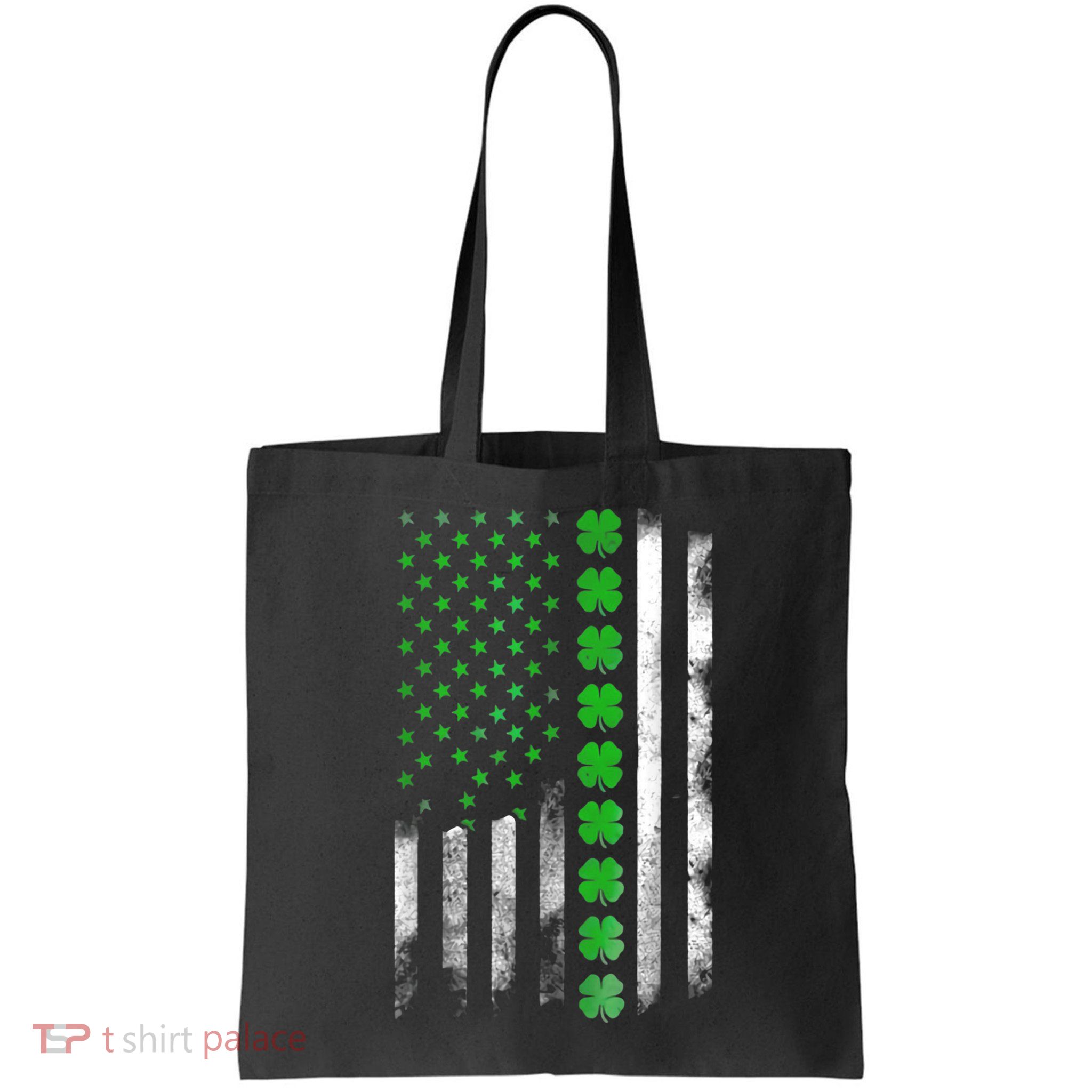 Irish American Flag Shamrock Clover Happy St Patrick's Day Bag