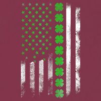 Irish American Flag Shamrock Clover Happy St Patrick's Day 16oz Travel Tumbler