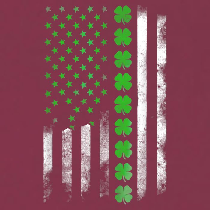 Irish American Flag Shamrock Clover Happy St Patrick's Day 16oz Travel Tumbler