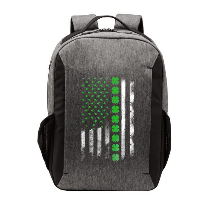 Irish American Flag Shamrock Clover Happy St Patrick's Day Vector Backpack