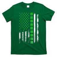 Irish American Flag Shamrock Clover Happy St Patrick's Day T-Shirt