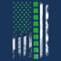 Irish American Flag Shamrock Clover Happy St Patrick's Day Infant Baby Jersey Bodysuit