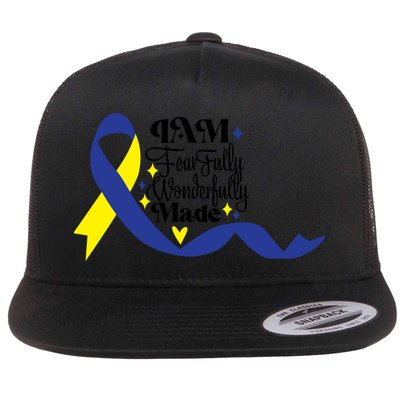 I Am Fearfully Wonderfully Made For Down Syndrome Awareness Gift Flatbill Hat