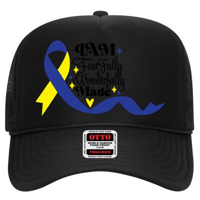 I Am Fearfully Wonderfully Made For Down Syndrome Awareness Gift Trucker Hat