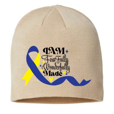 I Am Fearfully Wonderfully Made For Down Syndrome Awareness Gift Sustainable Beanie