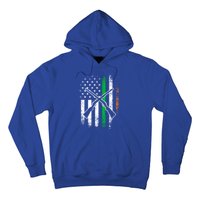 Irish American Flag Hunting St Patrick's Day Heritage Cute Gift Hoodie