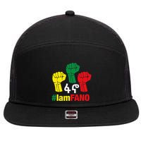 I Am Fano Fist 7 Panel Mesh Trucker Snapback Hat