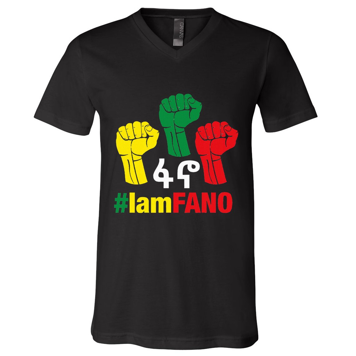 I Am Fano Fist V-Neck T-Shirt