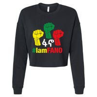 I Am Fano Fist Cropped Pullover Crew
