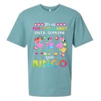 It's All Fun and Games Until Someone Yells Bingo Flamingo Sueded Cloud Jersey T-Shirt