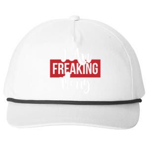 I Am Freaking Merry Christmas Xmas Day Holiday Season Santa Gift Snapback Five-Panel Rope Hat