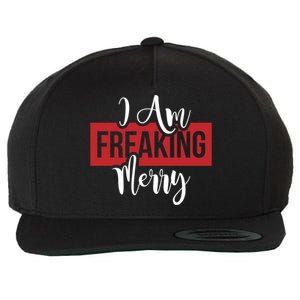 I Am Freaking Merry Christmas Xmas Day Holiday Season Santa Gift Wool Snapback Cap