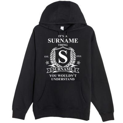 Its A Family Thing Custom Family Reunion Personalized Premium Pullover Hoodie