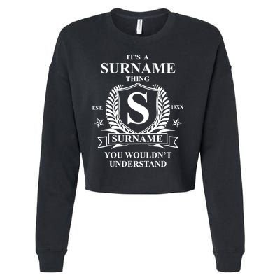 Its A Family Thing Custom Family Reunion Personalized Cropped Pullover Crew