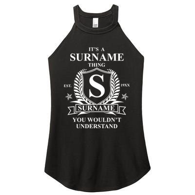 Its A Family Thing Custom Family Reunion Personalized Women's Perfect Tri Rocker Tank