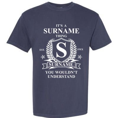 Its A Family Thing Custom Family Reunion Personalized Garment-Dyed Heavyweight T-Shirt