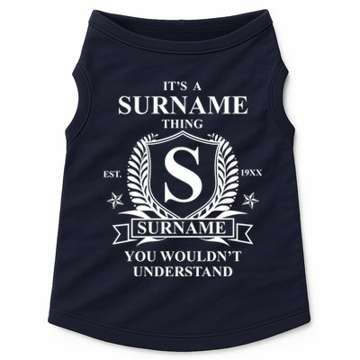 Its A Family Thing Custom Family Reunion Personalized Doggie Tank