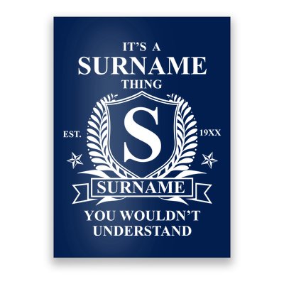 Its A Family Thing Custom Family Reunion Personalized Poster