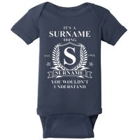 Its A Family Thing Custom Family Reunion Personalized Baby Bodysuit