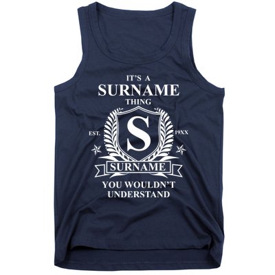 Its A Family Thing Custom Family Reunion Personalized Tank Top