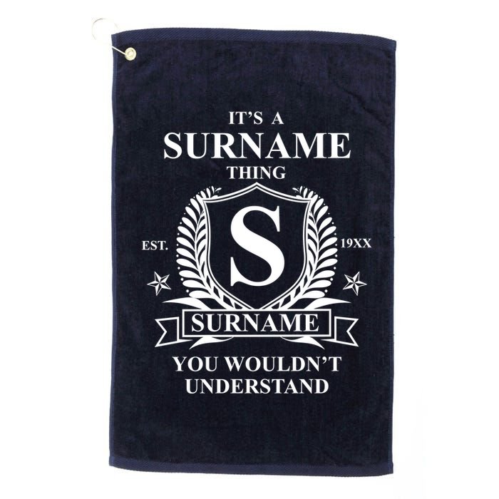 Its A Family Thing Custom Family Reunion Personalized Golf Towel