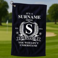 Its A Family Thing Custom Family Reunion Personalized Golf Towel