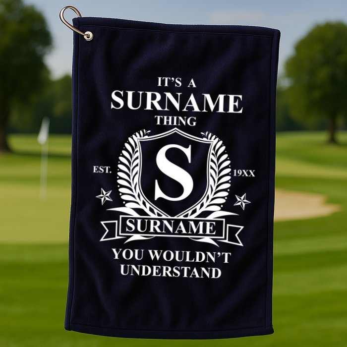 Its A Family Thing Custom Family Reunion Personalized Golf Towel
