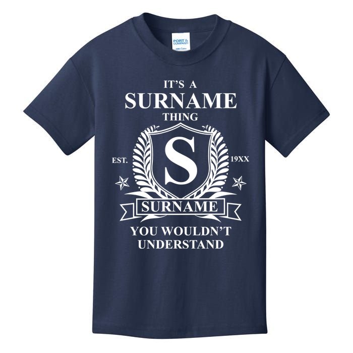 Its A Family Thing Custom Family Reunion Personalized Kids T-Shirt